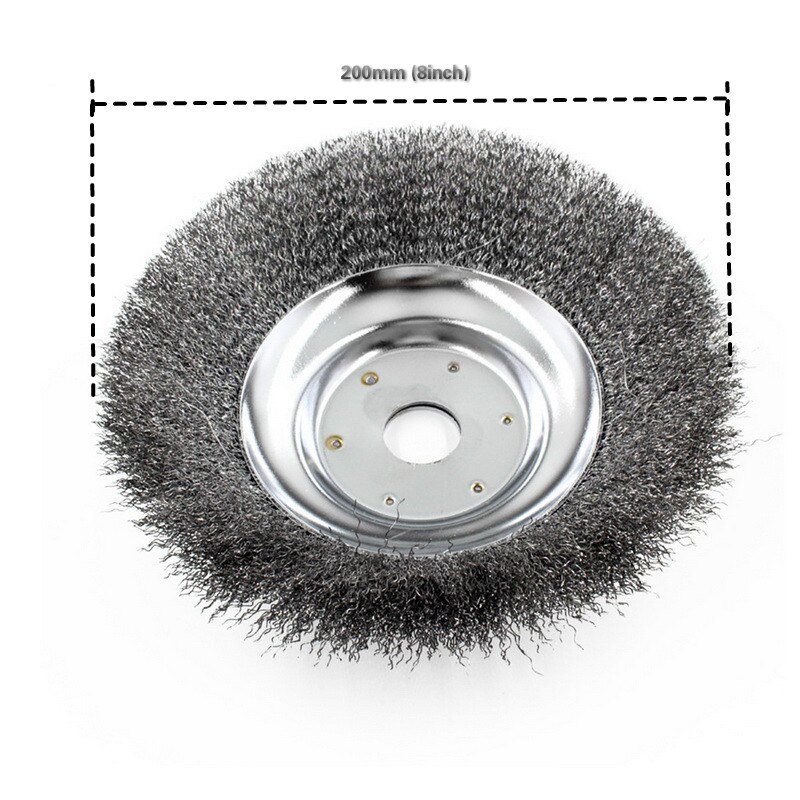6/8 Inch Grastrimmer Hoofd Staaldraad Trimmen Hoofd Roesten Bosmaaier Maaier Draad Wieden Hoofd Voor Gazon Mowe: 200mm