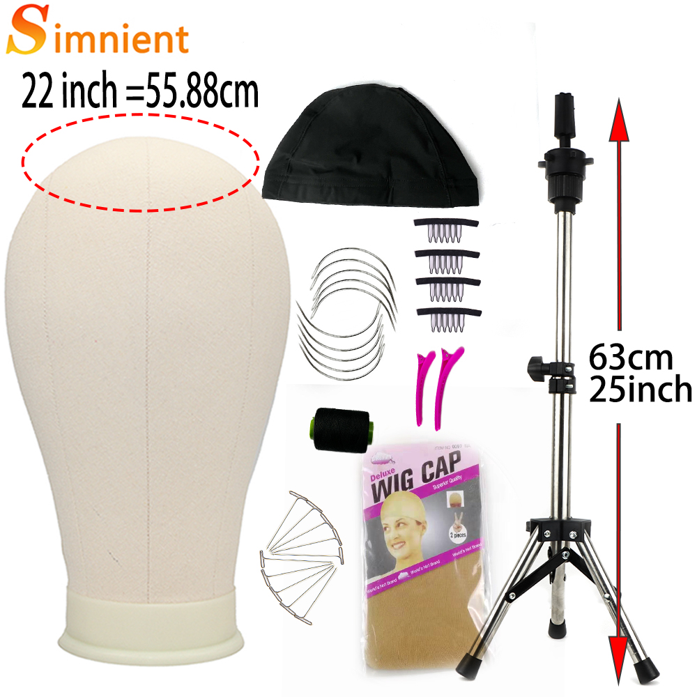 Cabeza de maniquí con trípode para hacer peluca, sombrero, gafas, máscara, exhibición, cosmetología, cabeza de maniquí para práctica de maquillaje, Kit de instalación de peluca: Plata