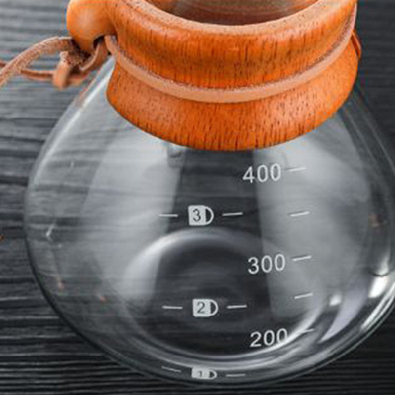 Hoge Temperaturen Glas Koffiezetapparaat Koffiepot Espressomachine Met Rvs Filter Pot 400 Ml