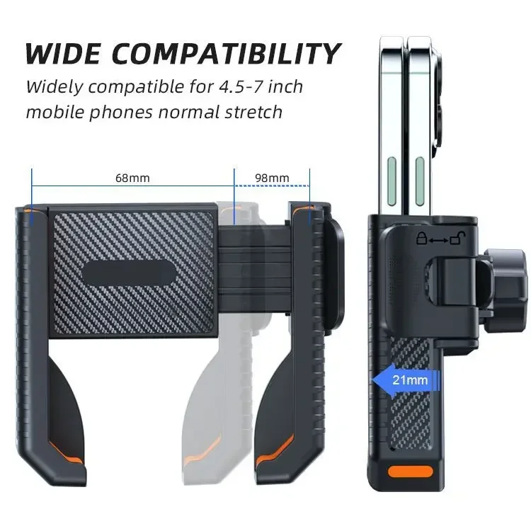 Bike Phone Holder Shockproof Elastic Bicycle Motorcycle Silicone Mobile Phone Holder Anti-Shake Motorcycle Phone Mount Supplies
