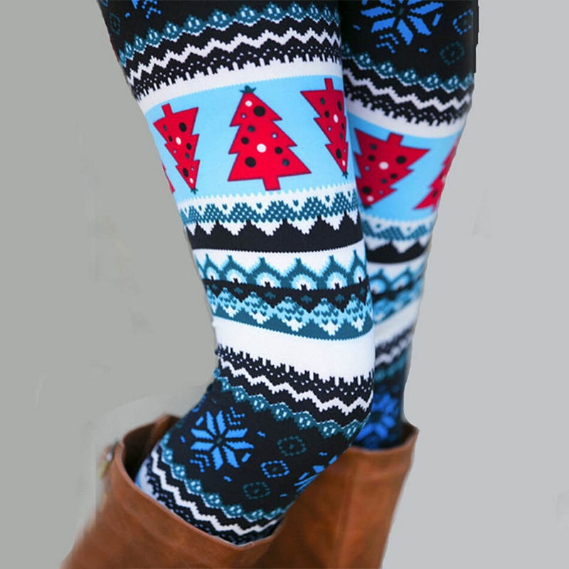 Calofe Vrouwen Herfst Leggings Meisje Winter Legging Bottoms Sneeuwvlok Kerst Herten Print Leggings Vrouwen Kleding Jeggings