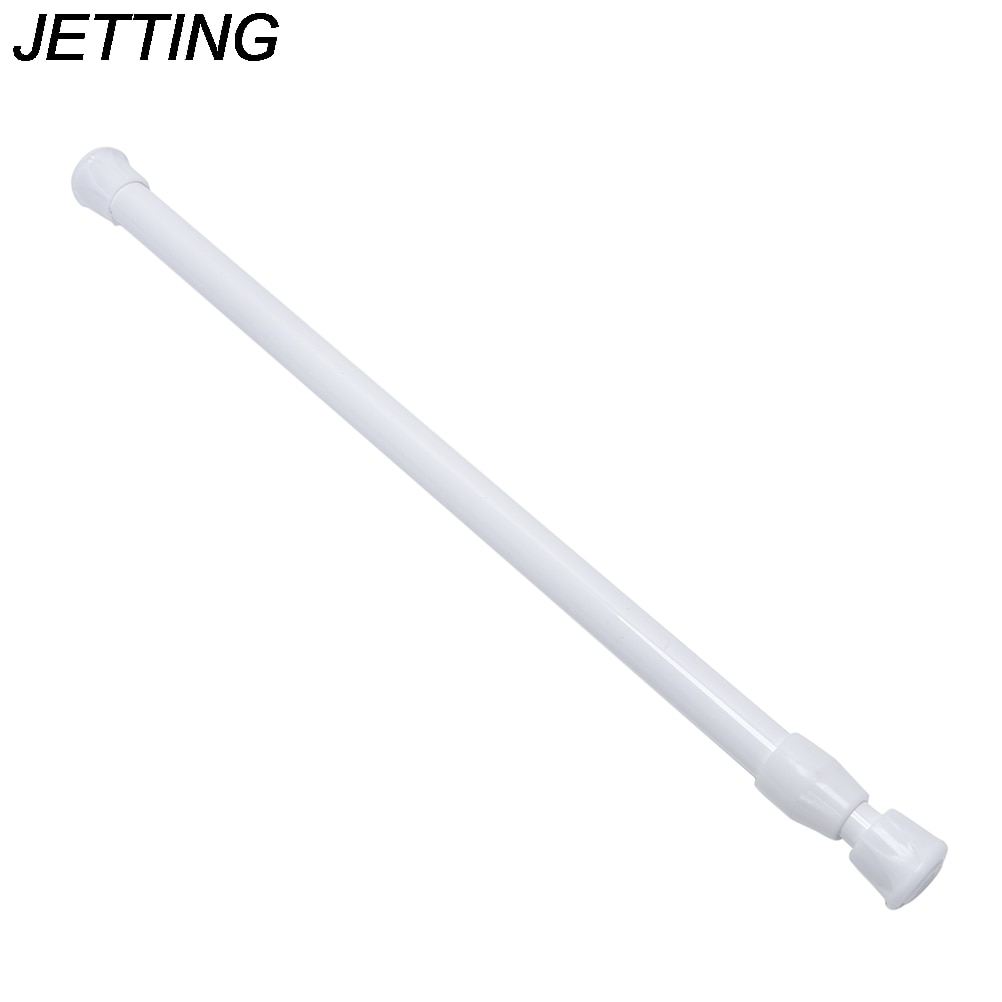 Spring Loaded Extending Shower Curtain Pole Telescopic Net Voile Tension Curtain Rail Rod 55-90CM