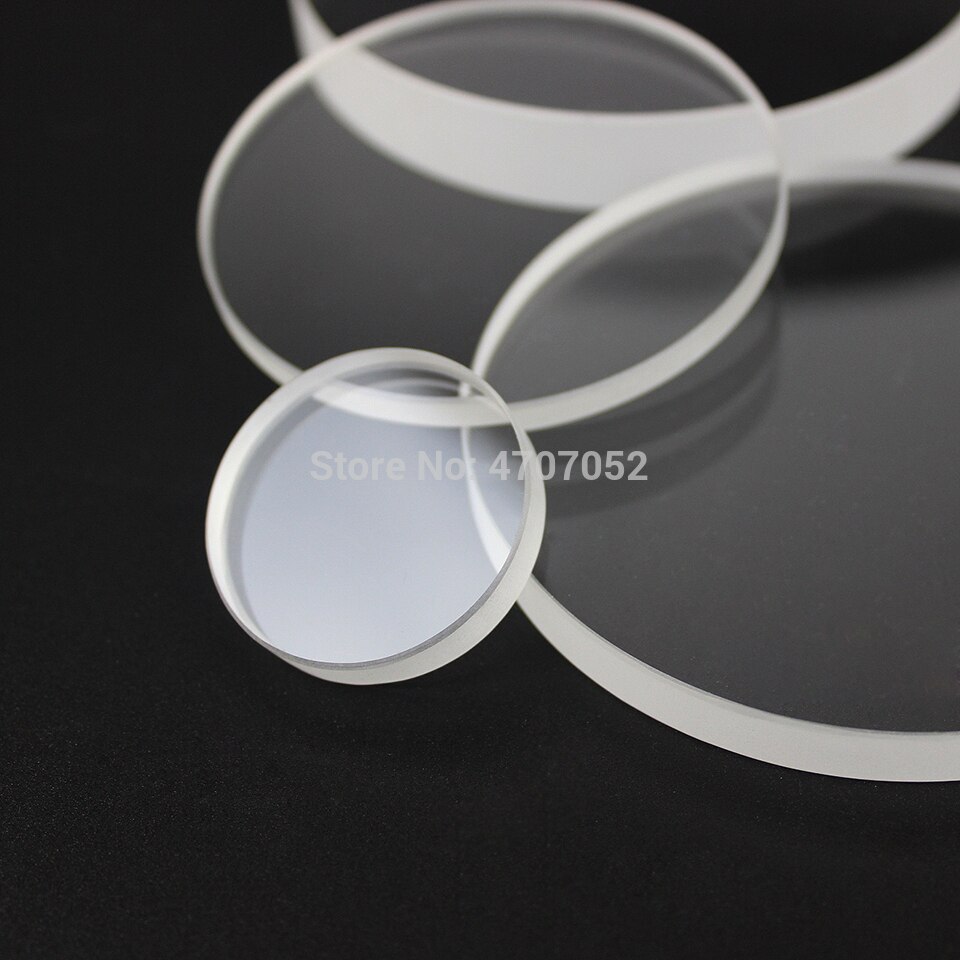Transparante Gesmolten UV Plaat Diameter 50mm * 2mm Glas Quartz Disc