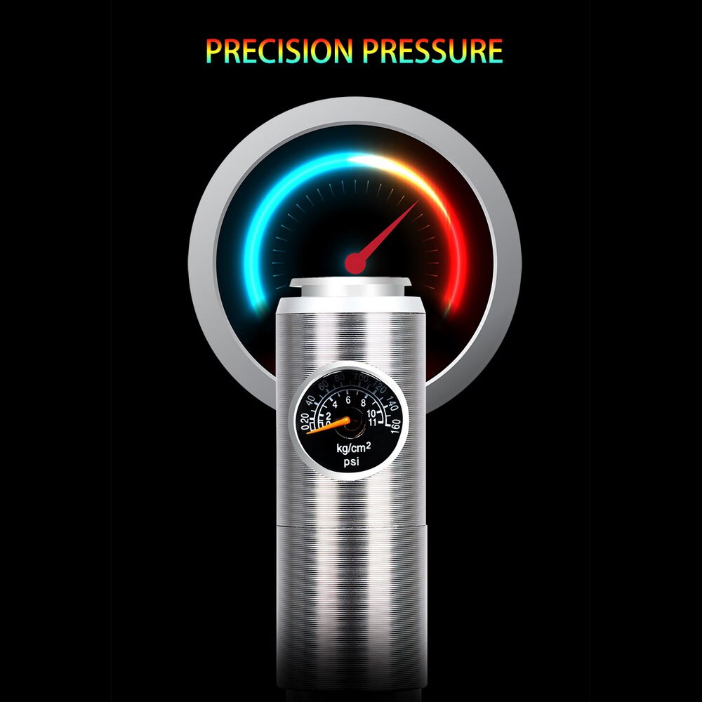 WEST BIKING Bicycle Pump Hand Air Pump Hose Pressure Gauge Cycling Tire Inflator Schrader Presta Valve Fork Portable Mini Pump