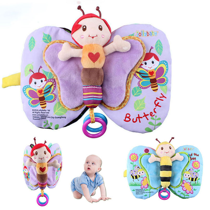 Lovely Insect Baby Soft Cloth Book Non-Toxic Fabric Cognitive Animal Early Development Teaching Infant Learning Education Toy