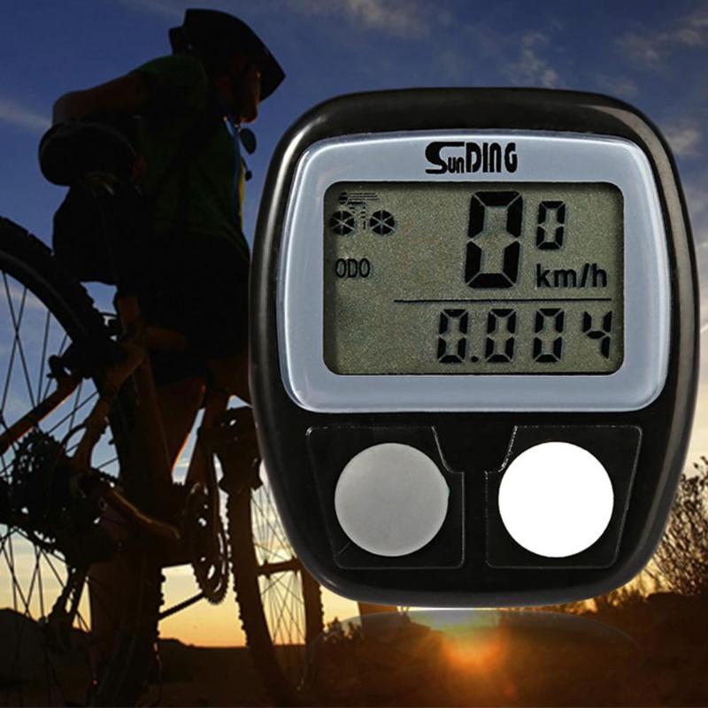 Sunding LCD screen Cycle Computer Speedometer Odometer Meter km/miles Measurement Bike Accessories