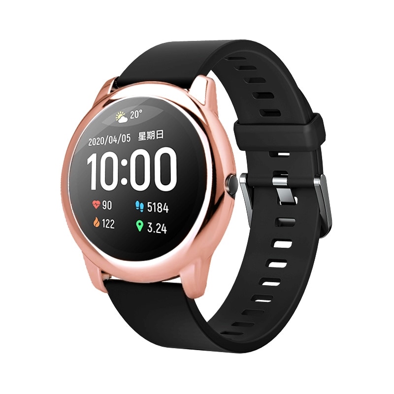 Bumper Shell Electroplate Watch Case Cover Frame Screen Protector Watch Cover Bumper Shell For Xiaomi Haylou-solar LS05