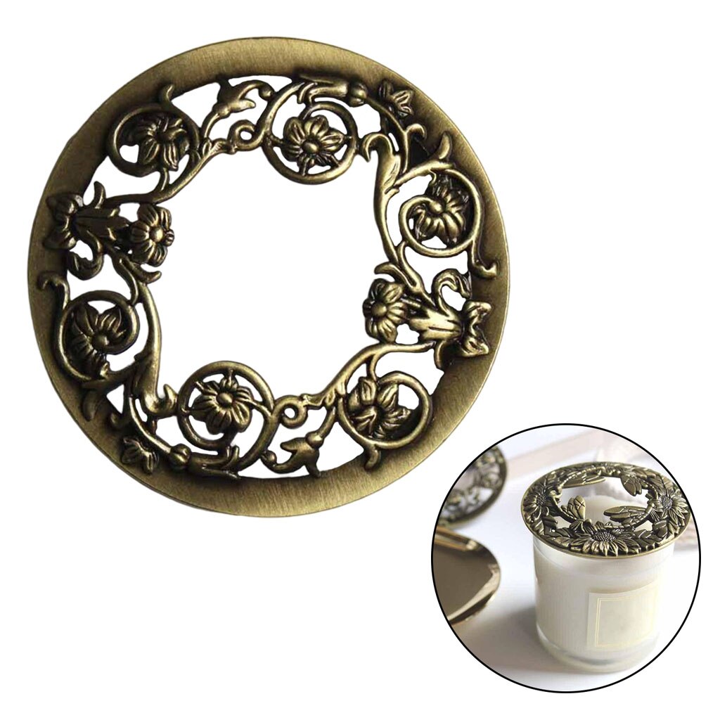 Krug Kerze Deckel Deckel Abdeckung Kerze Schatten mit Geformt aufbringen Dekorative: Blume