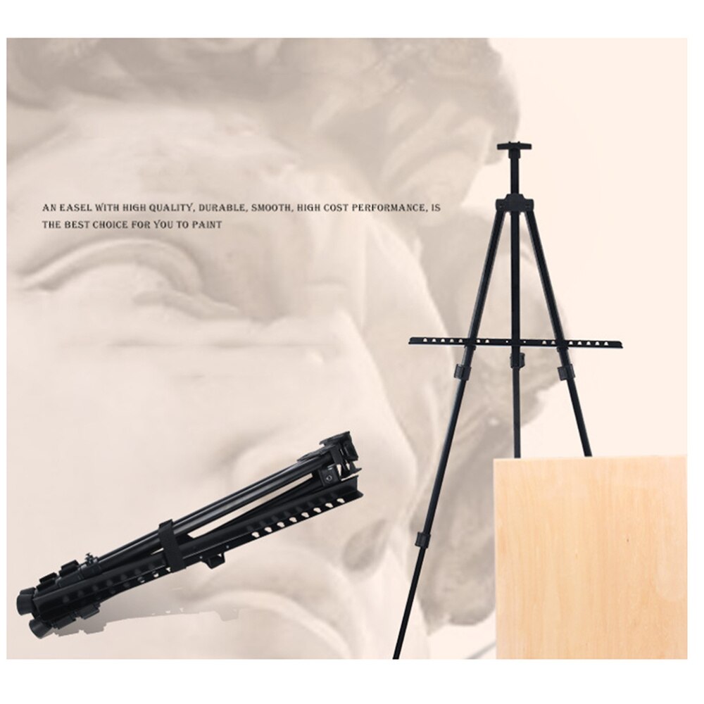 Folding Iron Tripod Portable Canvas Easel Display Stand with Carrying Bag