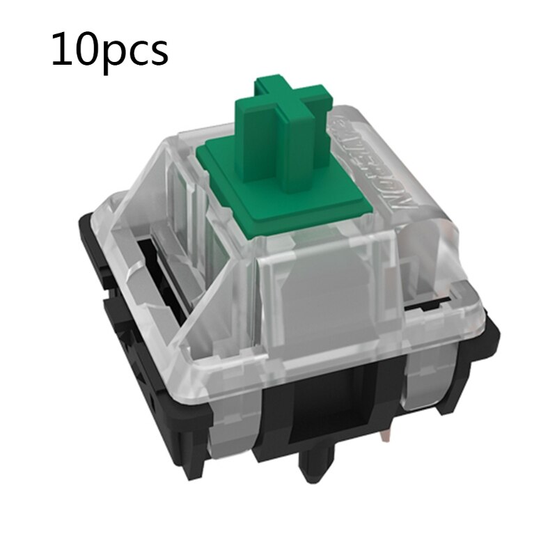 Gateron mx switch 5 pin switches rgb smd 5 pin akse kompatibel til cherry mx mekanisk tastatur diy switches gul rød: Gn