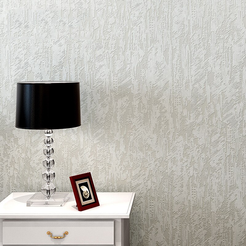 Niet-zelfklevend dik 3d vliesbehang slaapkamer woonkamer behang effen hotel tv muurbehang