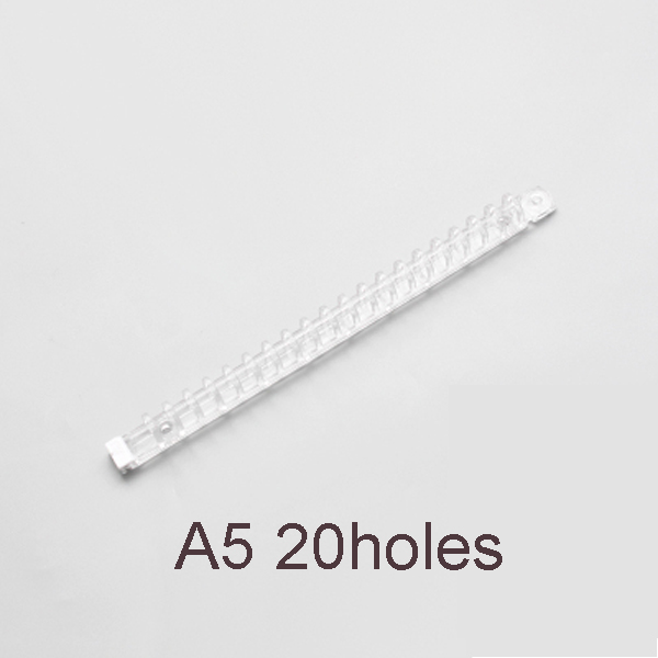 Transparent Soft Plastic Coil Calendar Binding Coil Notebook Spring Book Ring Wire O Binding A5 B5 Binders Wire Binding: A5 20holes