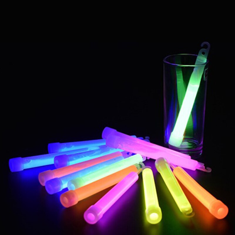 5 unids/lote 6 pulgadas Multicolor Glow Stick luz química Camping emergencia decoración clubes suministros fluorescente