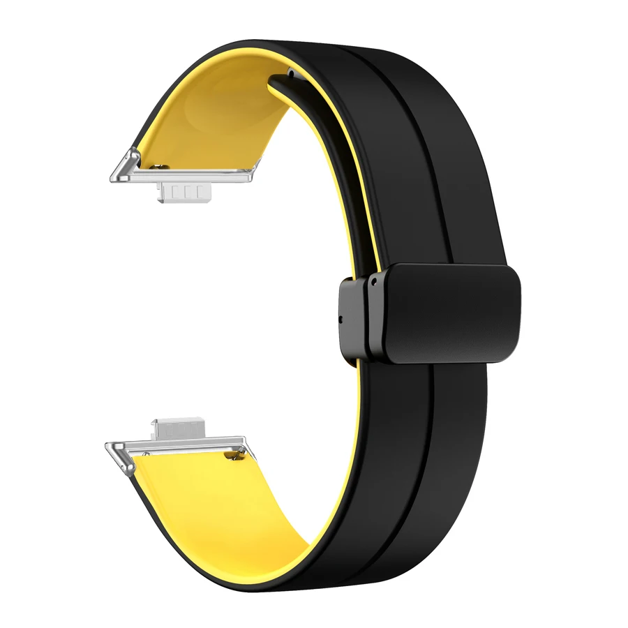 Magnetic Buckle Silicone Watch Band For Huawei Watch Fit 4 Pro Strap Replacement Correa Bracelet For Huawei Fit 3 Accessories