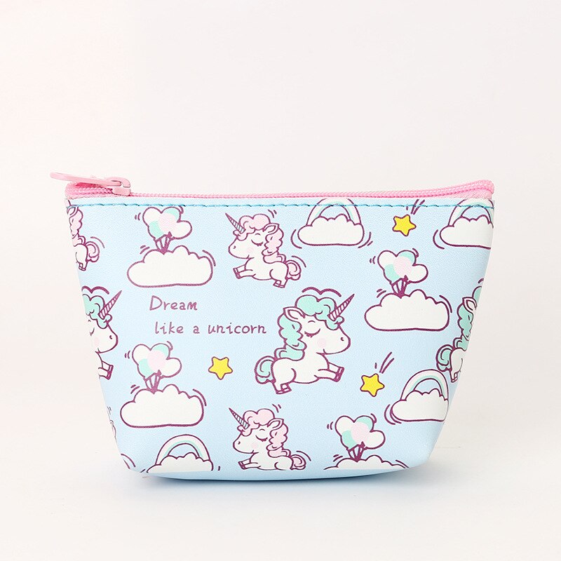 Bolsa de cosméticos de unicornio de Estuche De Viaje bolsa de maquillaje de lavado impermeable portátil estuche de lápices para niños estuche organizador de lápices para estudiantes: coin purse -4