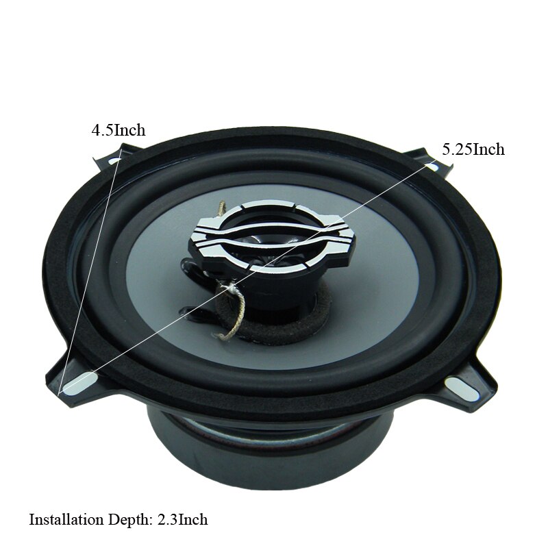 Hifi End Auto Speaker 5 Inch 300W 4Ohm 5.25 Inch 2 Way Rubber Rand Coaxiale luider Auto Luidsprekers
