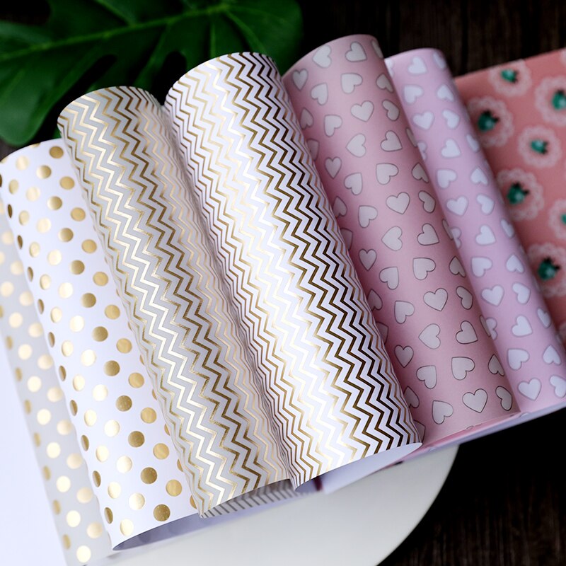 KSCRAFT 24pcs Single-side Printed Lovely Flowers pattern papercraft art paper handmade scrapbooking kit set book