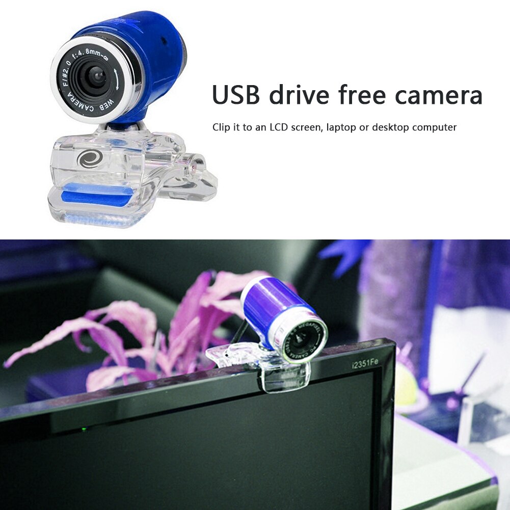 USB Webcam HD Digital Video Netz Kamera Mit Mikrofon Clip-auf für Computer PC Laptop Kostenloser Fahrer Webcam Drehbare USB Kamera