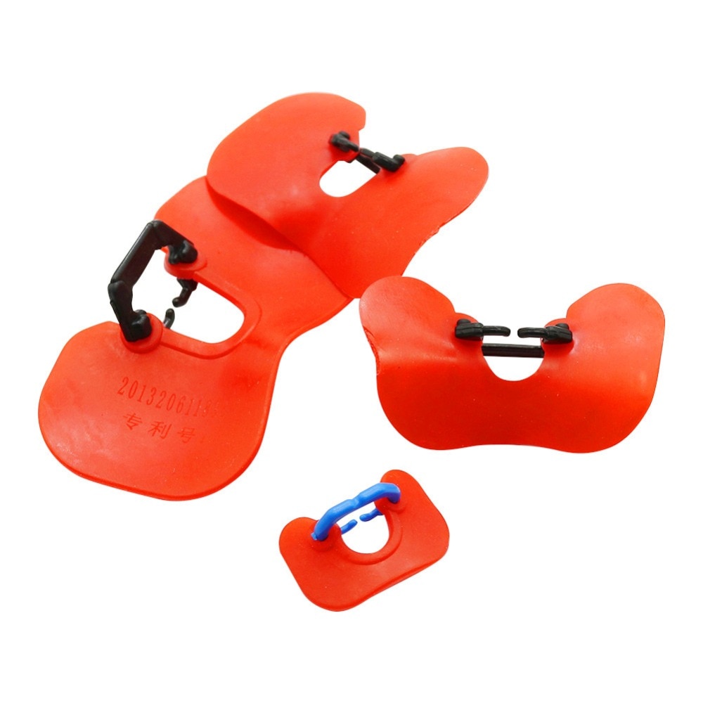 200Pcs No Bolt chicken glasses Red Soft Plastic Glasses Anti-pecking Goggles Farm Equipment