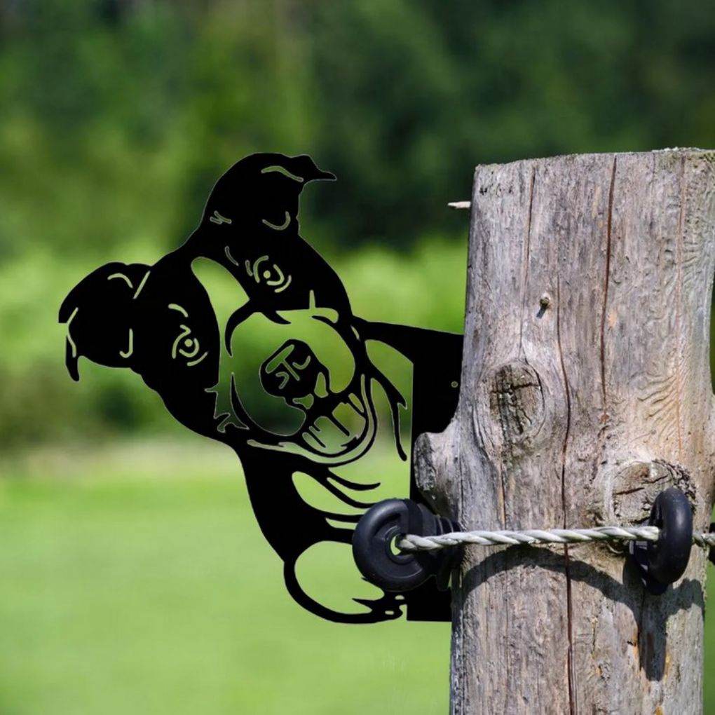 Metalen Gluren Paard Outdoor Tuin Ornamenten Art Farm Yard Muur Boom Hanger Decoratie Tuinbeelden Sculpturen