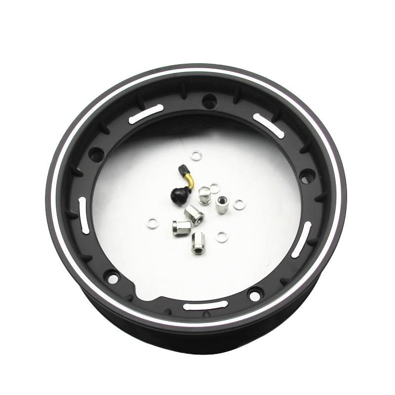 Aluminium motorcykel fælge 10 tommer scooter hjul cirkel fælge til vespa piaggio  px 125 150 200 lml star  t5 rally: Sort