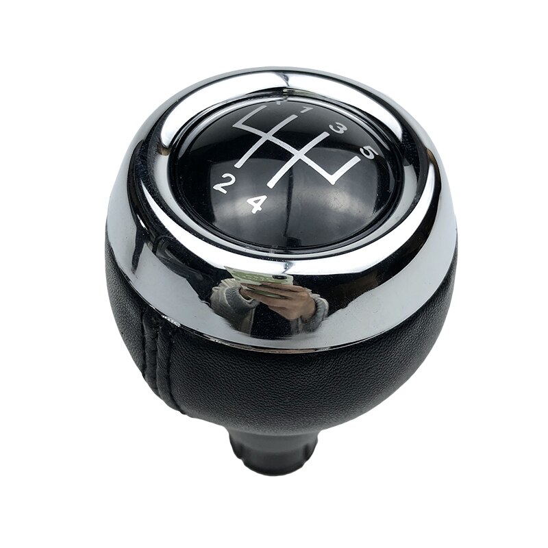 Pomo de cambio de marchas de cuero para MINI COOPER D S SD R55 R56 R57 R58 R59 F55 F56 F54 F57 COUNTRYMAN R60 R61 PACEMA JOHN COOPER WORKS: R12345 Black