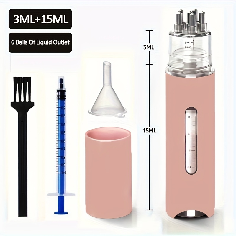 1 Pc Draagbare Hoofdhuid Applicator Vloeibare Kam Mini Massager Essentiële Olie Vloeibare Begeleiden Massager Anti Haaruitval Hoofdhuid Care Tool: Roze