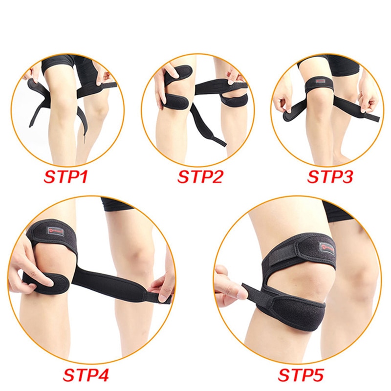 Coussinet de protection de la rotule du genou, sangle de protection de la rotule du genou, soutien des Ligaments de sport, coussinet de protection de la ceinture, soulagement de la douleur