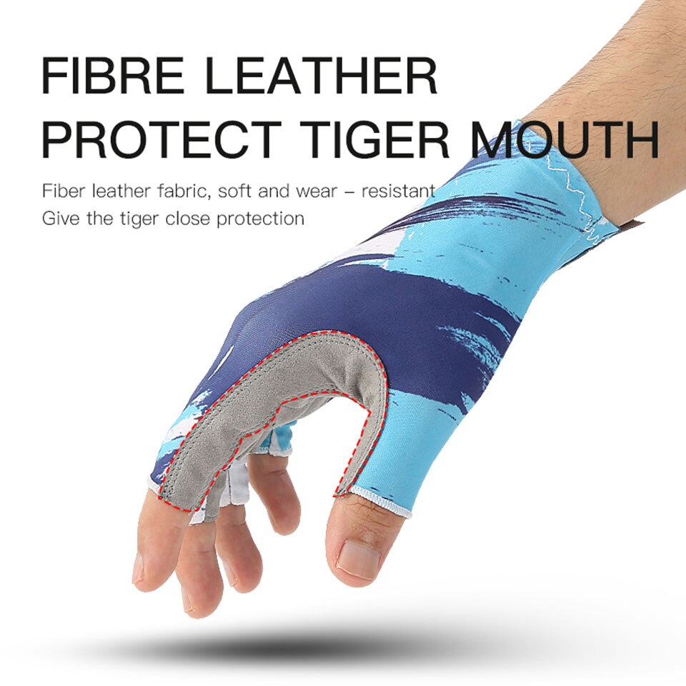 WALK FISH 1 Pair Fingerless fishing gloves non-slip half-finger gloves lightweight breathable carp fishing finger gloves sports