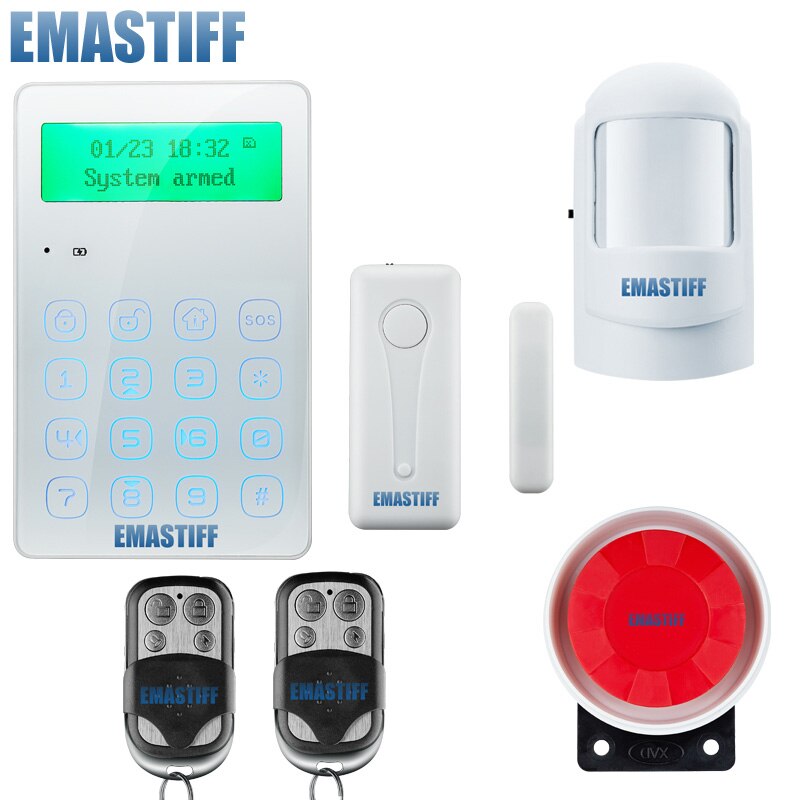 G3g berøringsmenu gsm alarm trådløs ios/android app kontrol hjem tyverisikring alarmsystem med bevægelsessensorer: G3ga