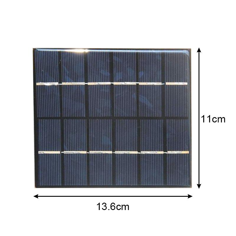 Solar Panel Solar Power Charger USB 6V Energy Saving Mini Polycrystalline 2W 110×136×3.0MM Module DIY