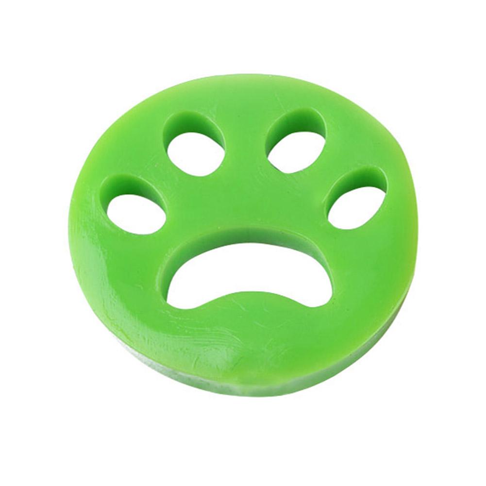1PCS Pet Hair Remover Reusable Cleaning Laundry Cat Dog Fur Lint Catcher Washing Machine Hair Catcher Laundry Accessories: round green