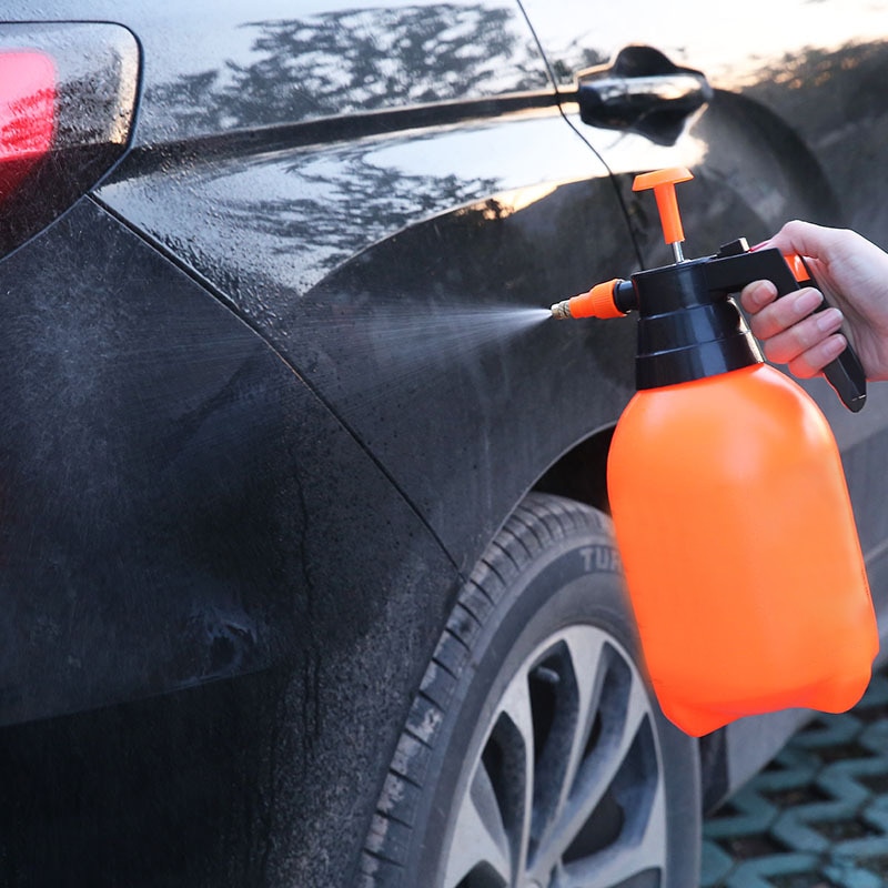 Hand Operated Snow Foam Sprayer Cannon Foam Nozzle generator with 2L Bottle For Car Wash Window Cleaning