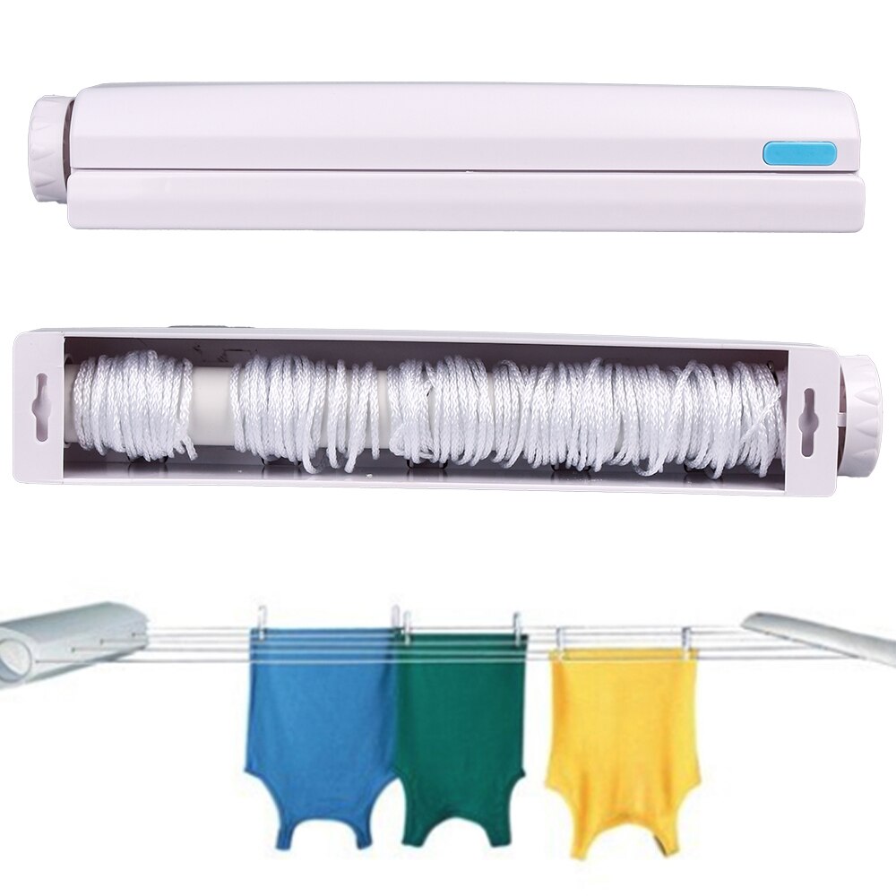 Clothesline Rope 4/5 Line Retractable Clothes line Wall Hanger Nylon Hanger Drying Rack Bathroom Organizer for Clothes Towel