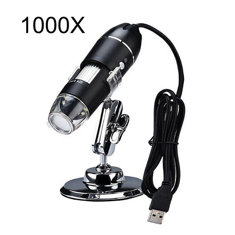 Megapixels 500x 1000x 1600x 8 led digitale usb microscoop microscoop vergrootglas elektronische stereo usb endoscoop camera: 1000x