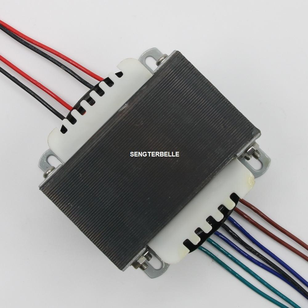 1Pc 130W Audio Transformator 0-250V 0-6.3V 3.15V-0-3.15V Voor EL84 /6V6 Buizenversterker