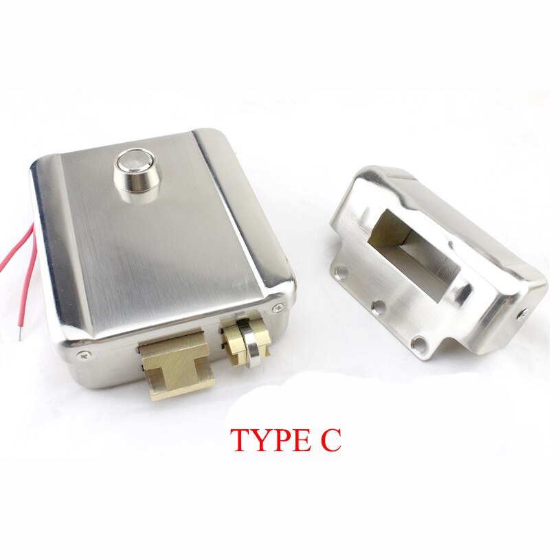 DC12V Electric Control Lock Electronic Door Lock power on to unlock fail secure for home intercom Access Control System: Type C