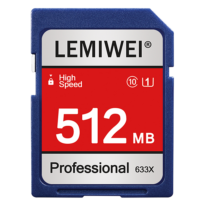 Lemiwei 256 mbx sd card 512 mb high-speed professional 633- 2 gb speed memory card 1 gb class 10  u1 -i for cameras: 8 gb
