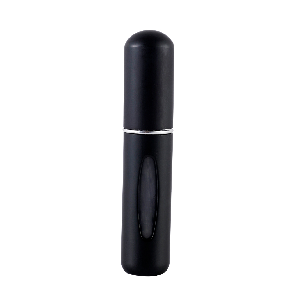 Mini botella de Perfume portátil de viaje de alta gama, Base de recarga, carga recta, muestra pequeña de Perfume, Material de aluminio: Rosa