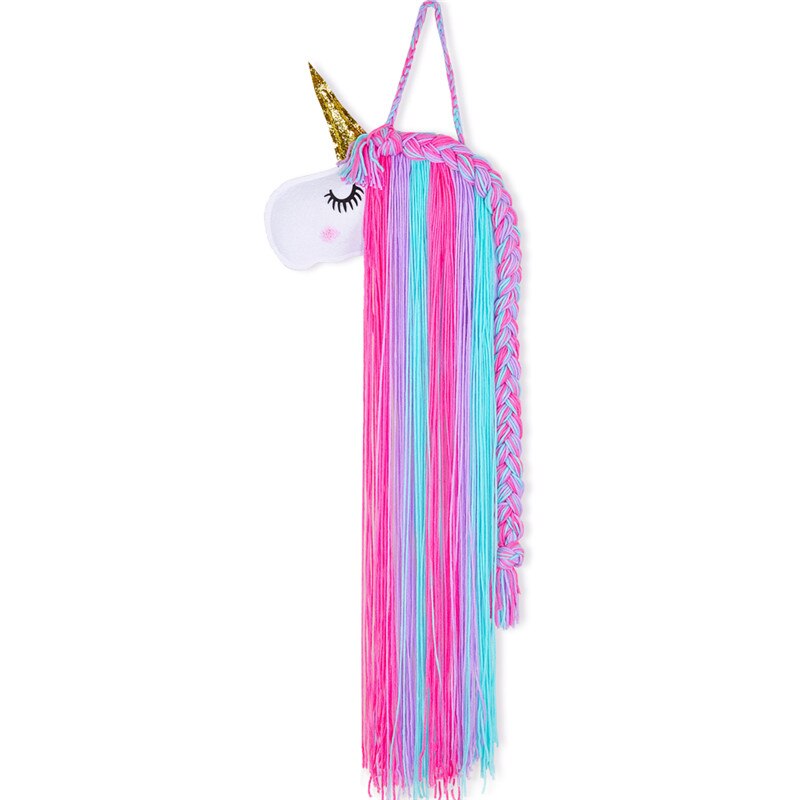 Soporte para lazos de pelo para niña, cinturón de almacenamiento, organizador de diademas para niña, soporte colgante largo, pinzas para el pelo, decoración como: 03