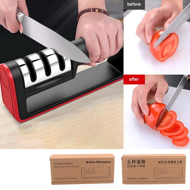 Afilador de cuchillos de corte de diamante multifuncional, piedra de afilar de acero, cuchillos de cocina afilar, amoladora de piedra, herramienta de piedra