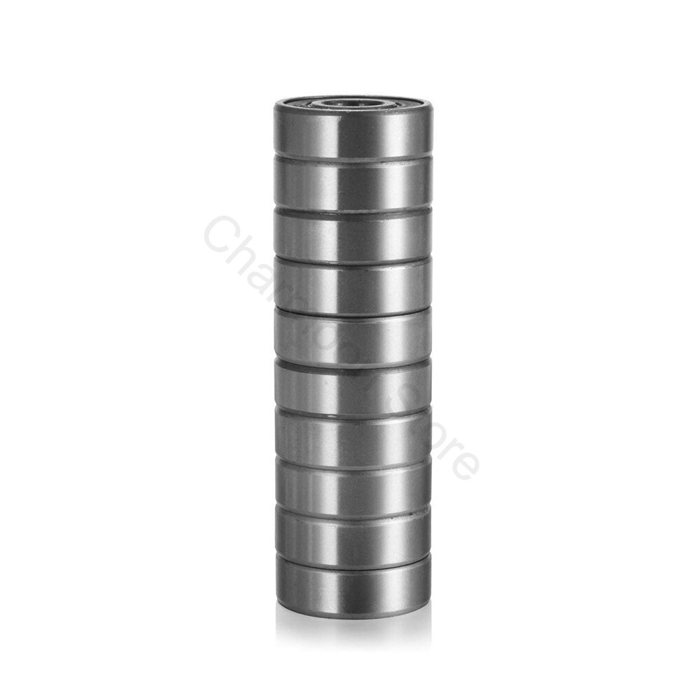 10 pces 608zz aço rolamento de esferas duplo blindado diminuto alto-carbono 3d peças de impressora