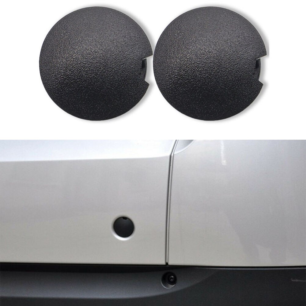 Tapa de remolque para parachoques trasero de coche, accesorio negro de 2 piezas, reemplazo directo para Smart Fortwo A4518850122