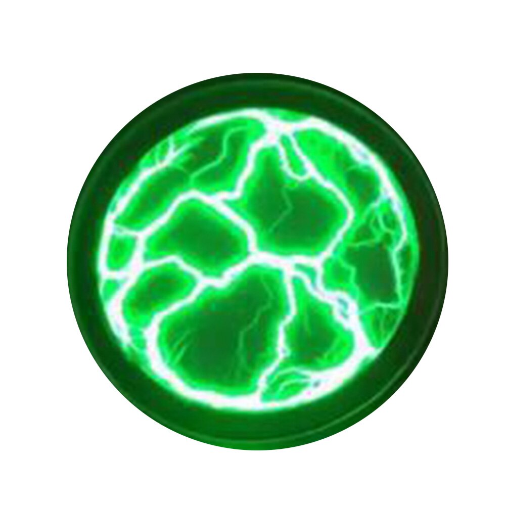 Fancy Colourful Led Light 2.5 Inches Battery Powered Glass Sensor Mini Pocket Plasma Lighting Plate Disk Disco Party Club Decor: Green