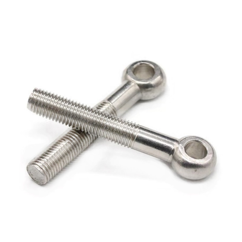 1 to 2 Pieces 304 Stainless Steel M16 with Thread 60 70mm Eyelet bolts Eye Bolt Stud Articulated Anchor Bolt