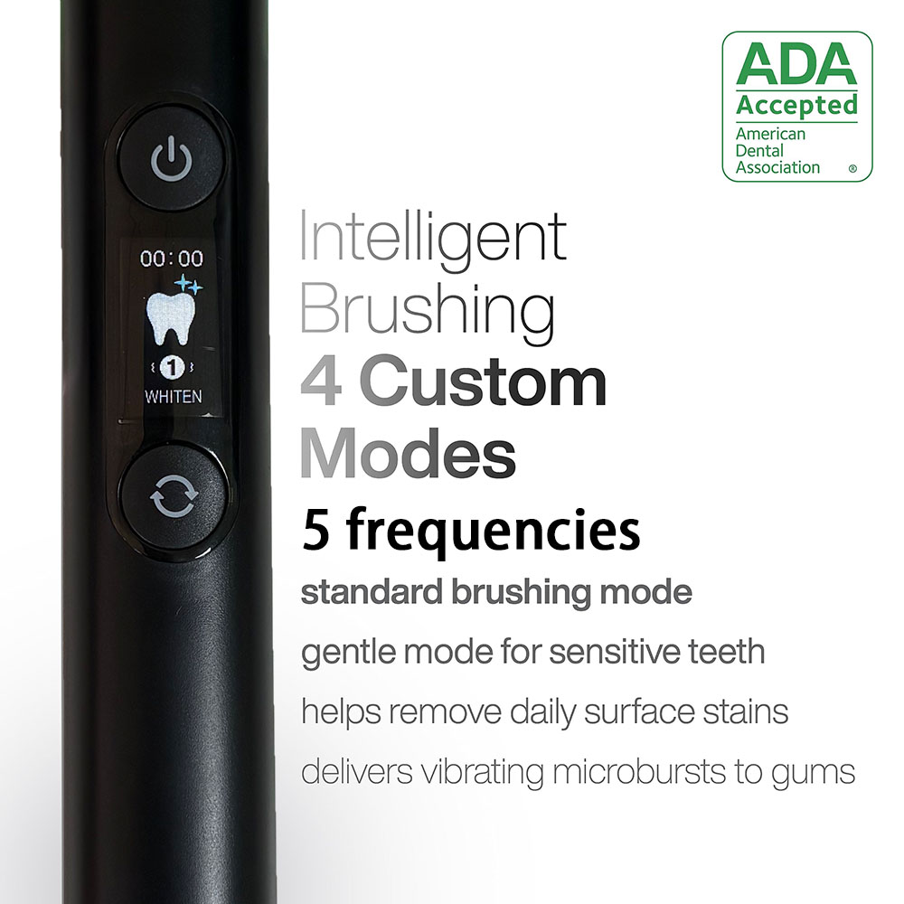 Blød, miljøvenlig elektrisk tandbørste, bløde børstehår, elektronisk tandbørste til voksne og børn