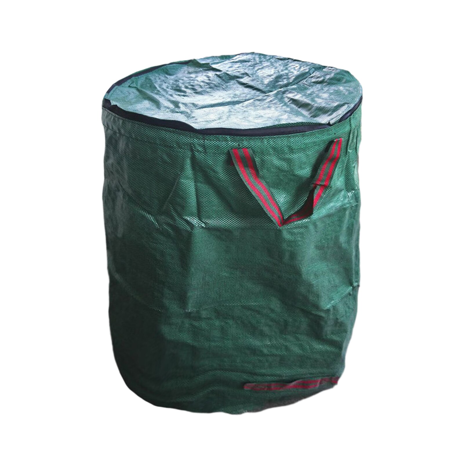 Conteneur réutilisable pliable imperméable d&#39;herbe de grande capacité, Portable avec couvercle, sac de déchets de jardin de pelouse, sac de stockage de feuilles poubelle de cour