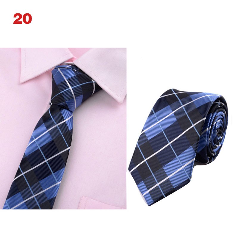 Men Classic 6cm Thin Neck Ties Printed Jacquard Woven Necktie Business Party Accessories NIN668