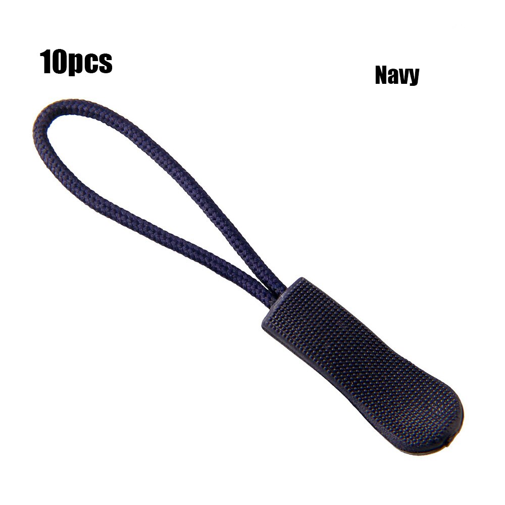 10Stck Postleitzahl Schnur Tab Ersatz Clip Reißverschluss ziehen Abzieher Ende passen Seil Schild Fixer Gebrochen Schnalle für NäHenne Reise tasche Koffer Zelt: Marine Blau
