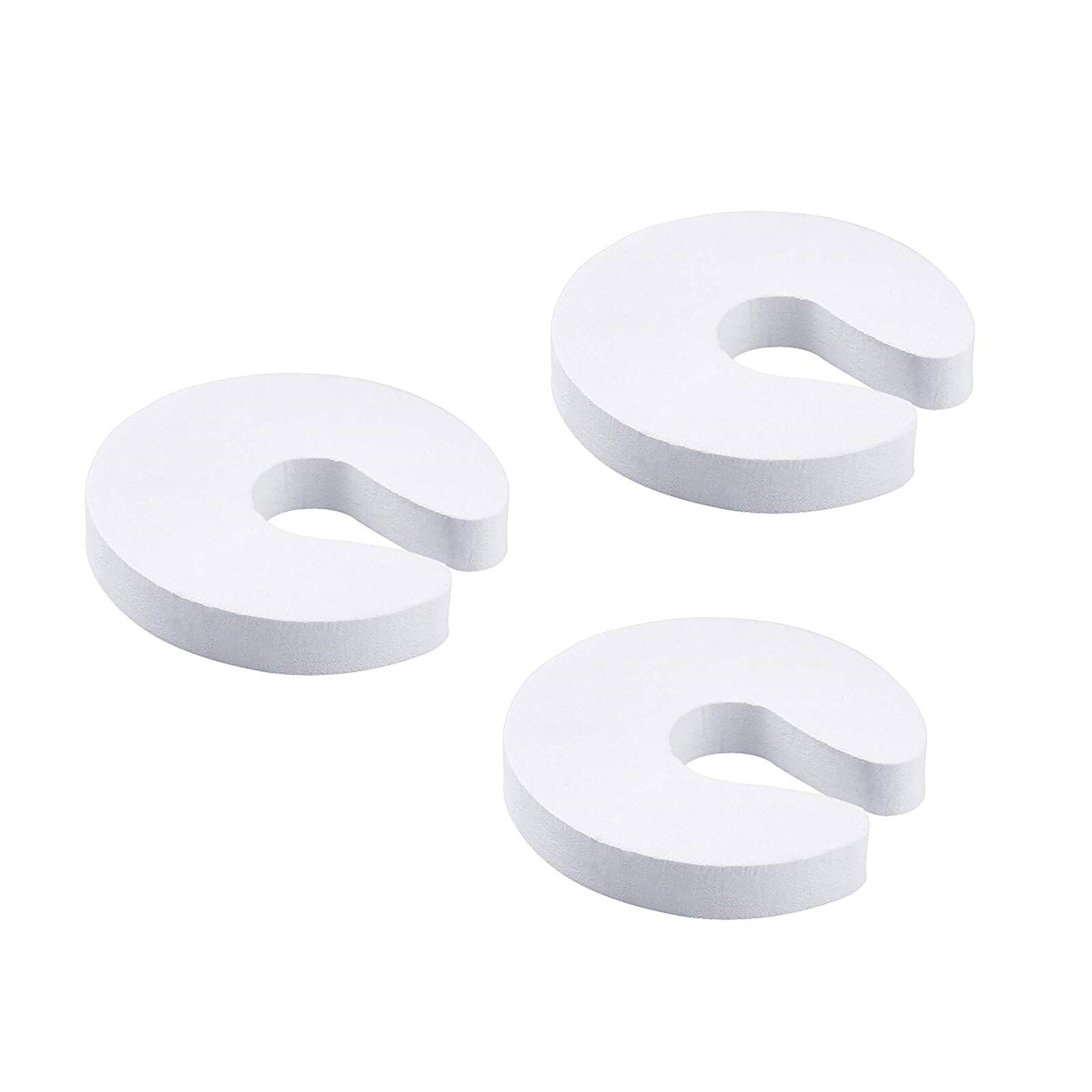 Baby Safety Locks Children Protection C Shape Security Cabinet Locks Door Clip Kids Finger Safe Soft Foam Door Stopper #50g: 3PC